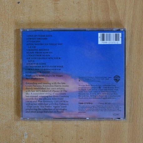 EMMYLOU HARRIS - PROFILE BEST OF EMMYLOU HARRIS - CD