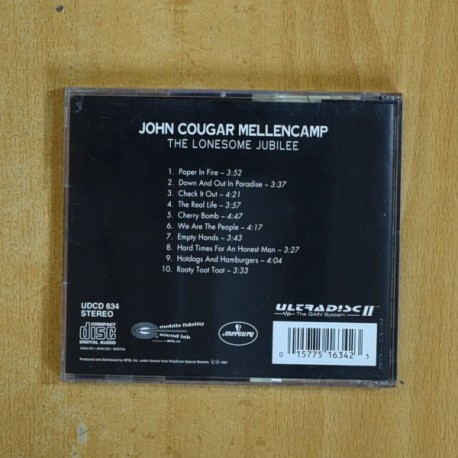 JOHN COUGAR MELLENCAMP - THE LONESOME JUBILEE - CD