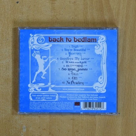 JAMES BLUNT - BACK TO BEDLAM - CD