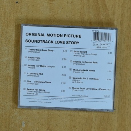 VARIOS - LOVE STORY - CD