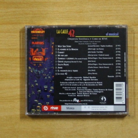 VARIOS - LA CALLE 42 EL MUSICAL - CD