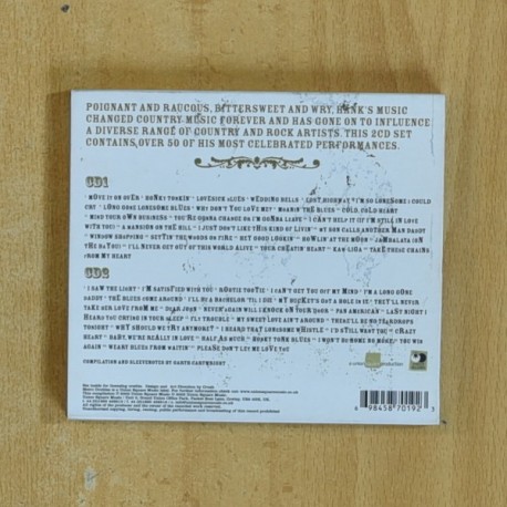 HANK WILLIAMS - THE ESSENTIAL HILLBILLY LEGEND - CD
