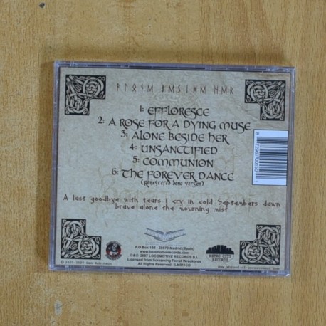 SHROUD OF BEREAVEMENT - ALONE BESIDE HER - CD