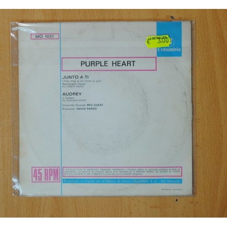 PURPLE HEART - JUNTO A TI / AUDREY - SINGLE
