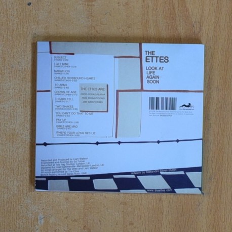 THE ETTES - LOOK AT LIFE AGAIN SOON - CD