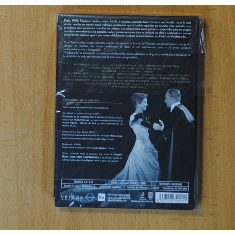 MADAME DE... - DVD