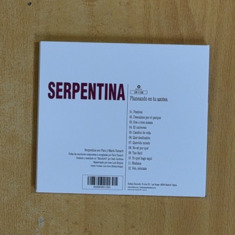 SERPENTINA - PLANEANDO EN TU AZOTEA - CD