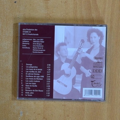 VARIOS - FEDERICO GARCIA LORCA CANCIONES ESPAÑOLAS ANTIGUAS - CD