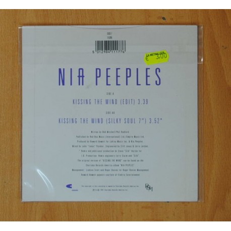 NIA PEEPLES - KISSING THE WIND / KISSING THE WIND ( SILKY SOUL 7¨ ) - SINGLE