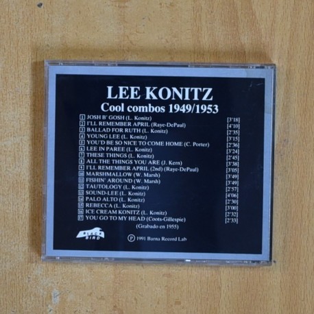 LEE KONITZ QUARTET - COOL MAN - CD