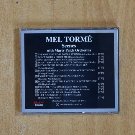 MEL TORME - SCENES - CD