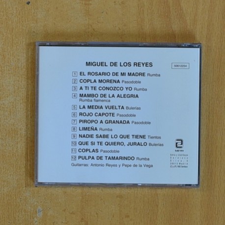 MIGUEL DE LOS REYES - MIGUEL DE LOS REYES - CD