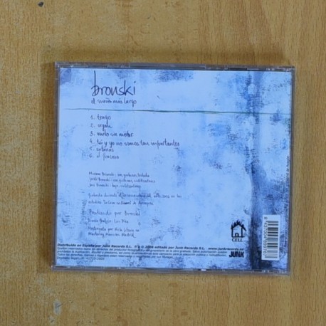 BRONSKI - EL SUEÑO MAS LARGO - CD