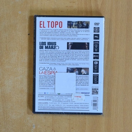 EL TOPO / LOS IDUS DE MARZO / CAZA A LA ESPIA - DVD