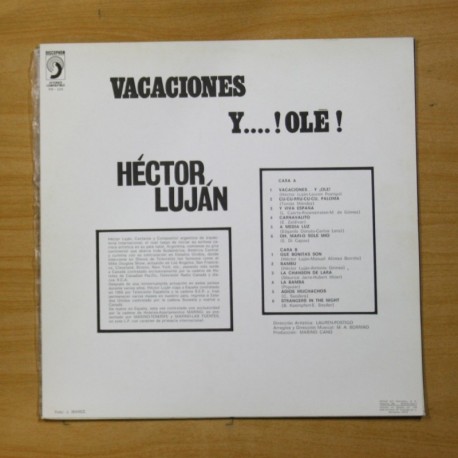 HECTOR LUJAN - VACACIONES Y OLE - LP