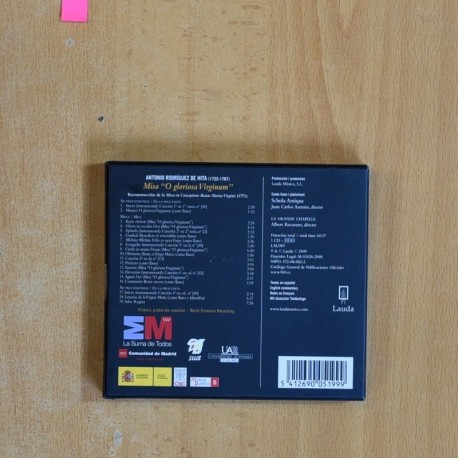 ANTONIO RODRIGUEZ DE HITA - MISA O GLORIOSA VIRGIUM - BOX CD