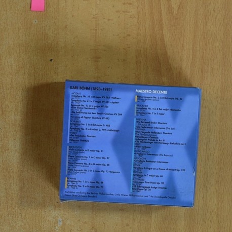 KARL BOHM - MAESTRO DECENTE - BOX CD