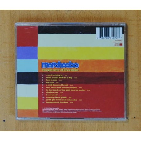 MORCHEEBA - FRAGMENTS OF FREEDOM - CD