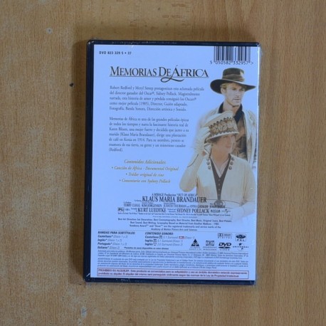 MEMORIAS DE AFRICA - DVD