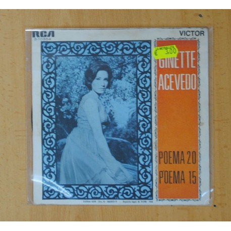 GINETTE ACEVEDO - POEMA 20 / POEMA 15 - SINGLE