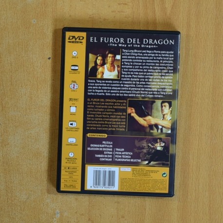 EL FUROR DEL DRAGON - DVD