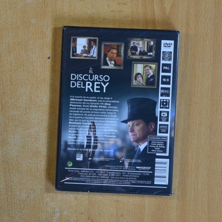 EL DISCURSO DEL REY - DVD