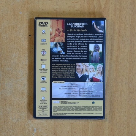 LAS VIRGENES SUICIDAS - DVD