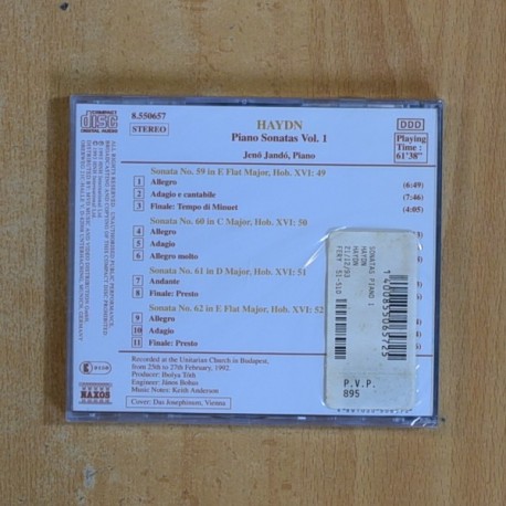 HAYDN - PIANO SONATAS VOL 1 - CD