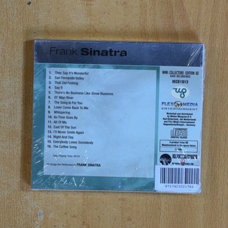 FRANK SINATRA - ILL NEVER SMILE AGAIN - CD