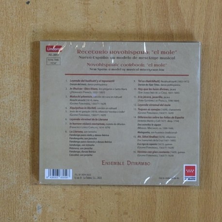 VARIOS - RECETARIO NOVOHISPANO EL MOLE - CD