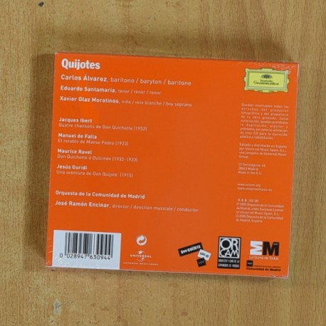 CARLOS ALVAREZ - QUIJOTES - CD