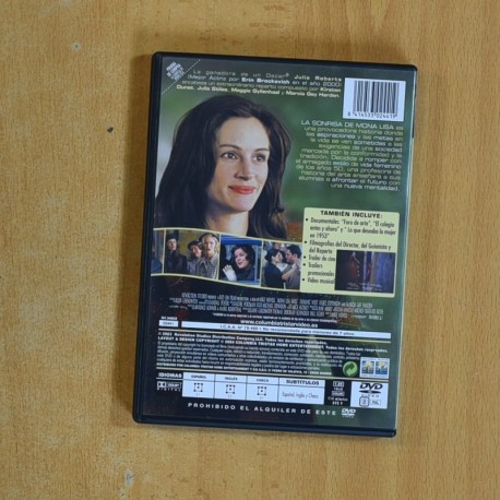 LA SONRISA DE MONA LISA - DVD