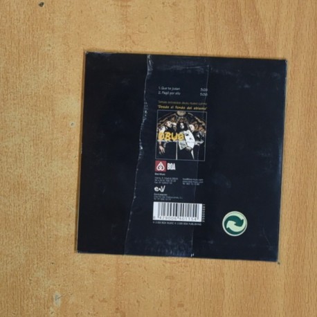 OBUS - QUE TE JODAN / PAGO POR ELLO - CD SINGLE