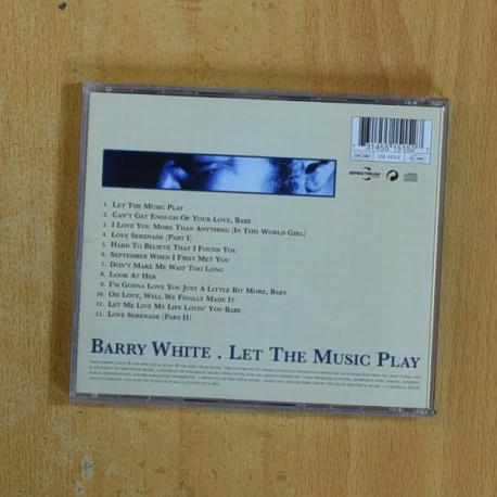 BARRY WHITE - LET THE MUSIC PLAY - CD