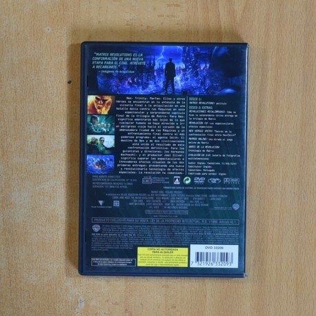 MATRIX REVOLUTIONS - DVD