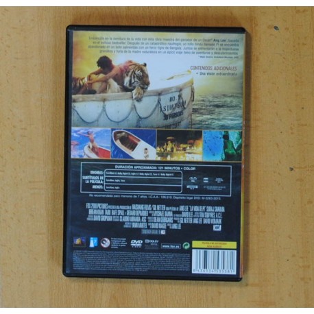 LA VIDA DE PI - DVD