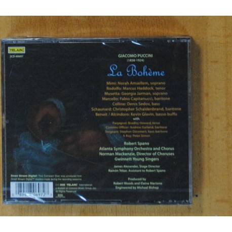 PUCCINI - LA BOHEME - CD