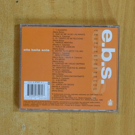 ELLA BAILA SOLA - EBS - CD