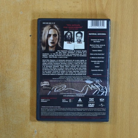 LA VIDA DE DAVID GALE - DVD