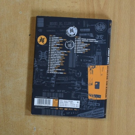 HEORES DEL SILENCIO TOUR 2007 - DVD