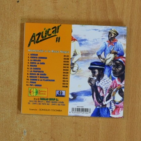 VARIOS - AZUCAR II HOMENAJE A LA RAZA NEGRA - CD