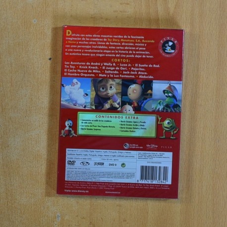 LOS MEJORES CORTOS DE PIXAR - DVD