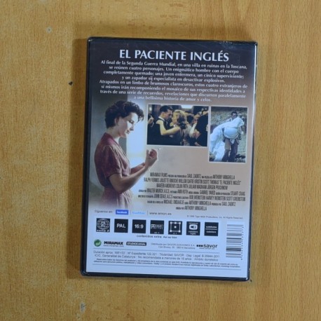 EL PACIENTE INGLES - DVD