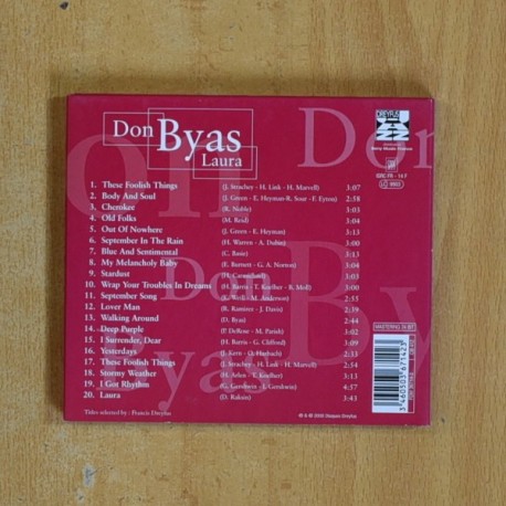 DON BYAS - LAURA - CD