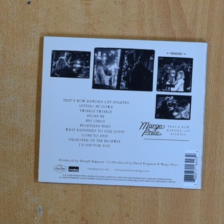 MARGO PRICE - THATS HOW RUMORS GET STARTED - CD
