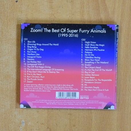 SUPER FURRY ANIMALS â ZOOM THE BEST OF 1995 /2016 - CD
