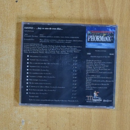 OZONO - HOY ES UNO DE ESOS DIAS - CD
