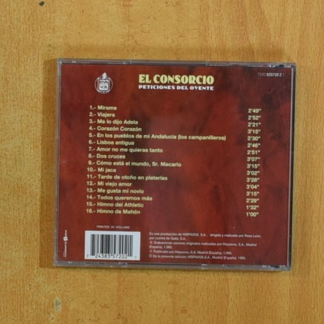 EL CONSORCIO - PETICIONES DEL OYENTE - CD