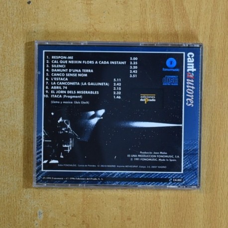 LLUIS LLACH - BARCELONA GENER DE 1976 - CD
