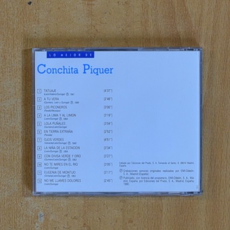 CONCHITA PIQUER - LO MEJOR DE CONCHITA PIQUER - CD